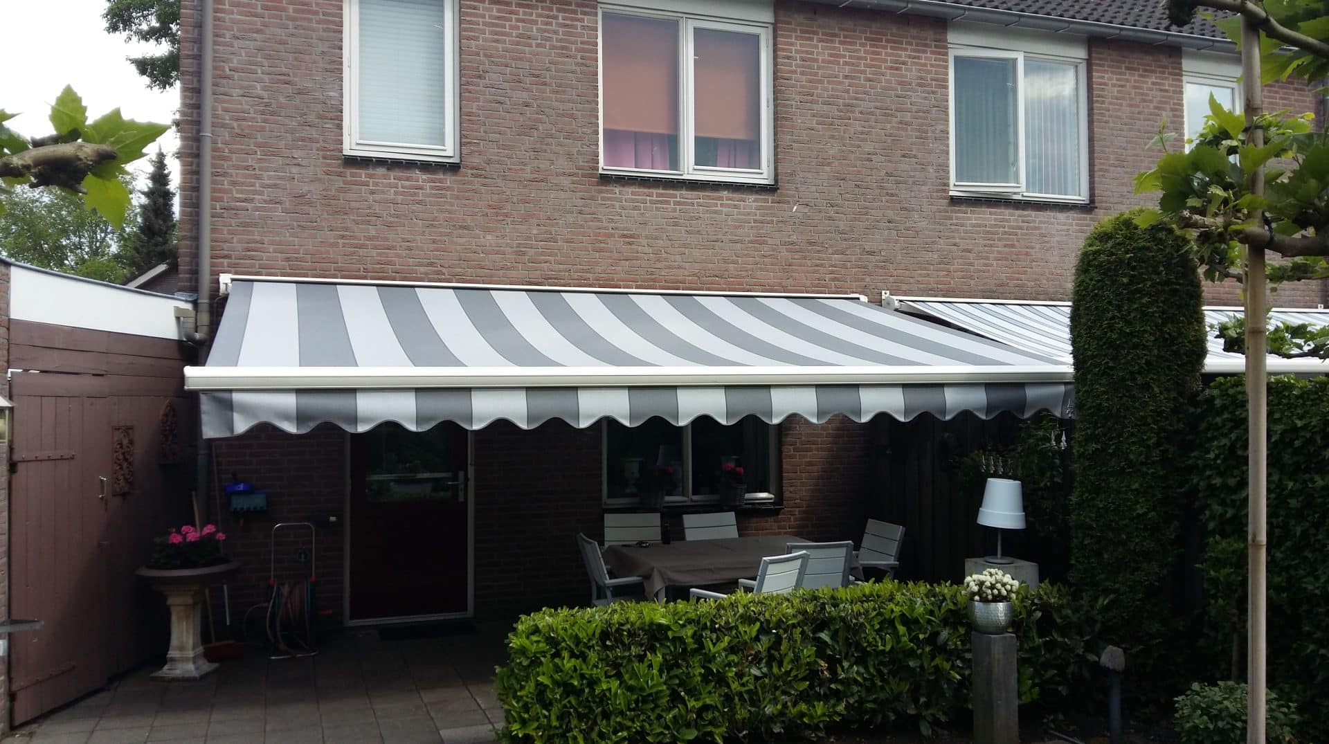 doek zonnescherm rijen