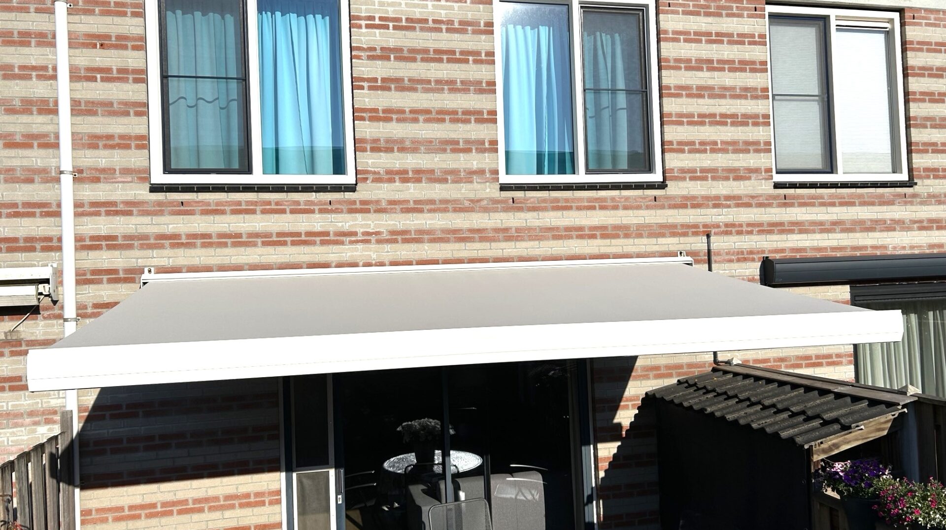 Zonneschermdoek effen grijs T122