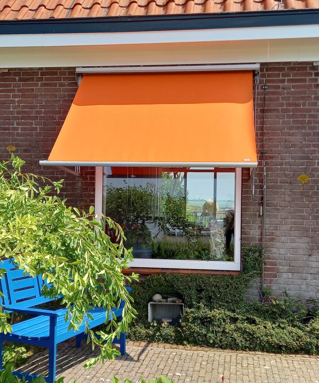 Oranje zonnescherm doek Tibelly
